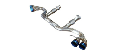 Chevrolet Corvette C8 6.2L ’20–Up Titanium X-Pipe Exhaust Blue Tips