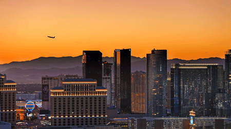 SEMA Show airline discounts Las Vegas airport airplane